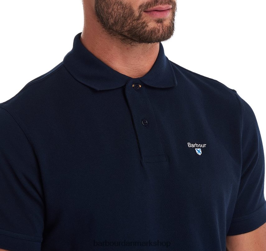 sort/moderne tartan poloshirt pique BR2BR2537 Mænd Barbour tøj