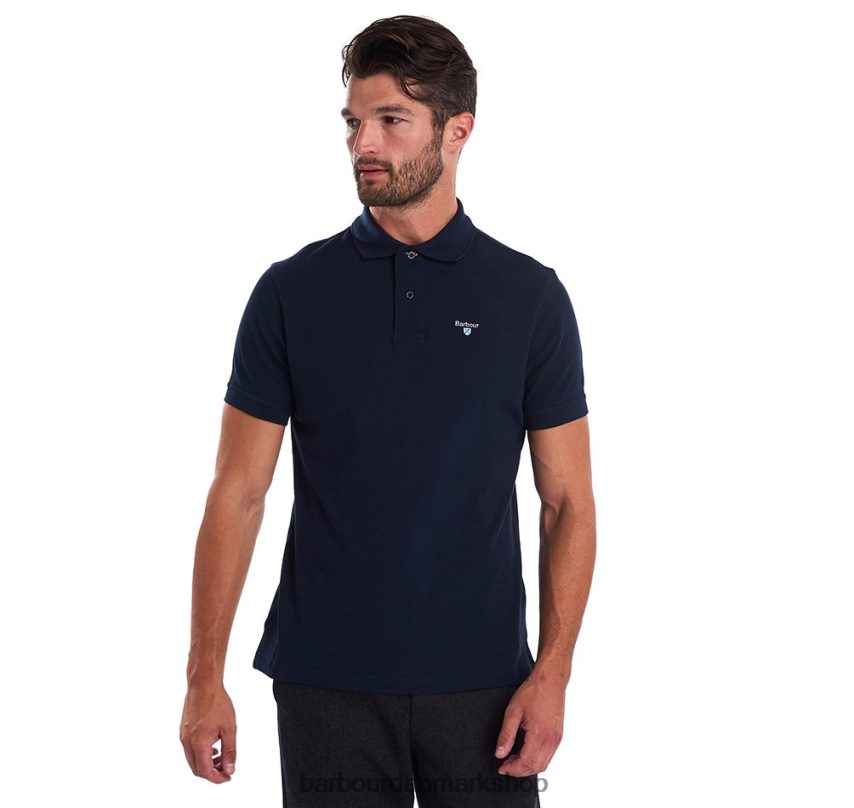 sort/moderne tartan poloshirt pique BR2BR2537 Mænd Barbour tøj