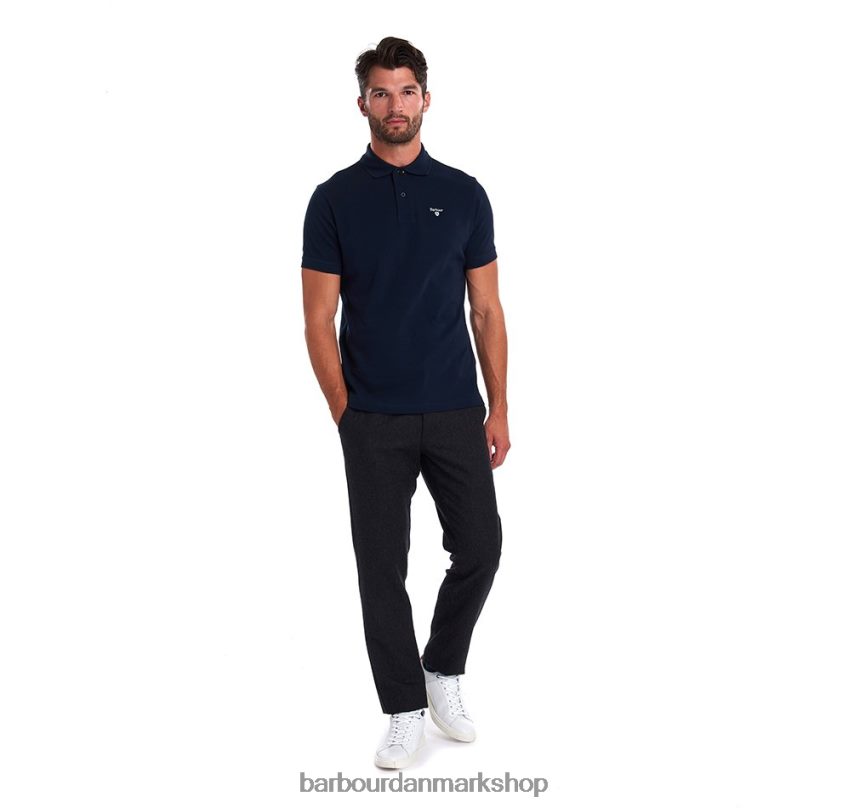 sort/moderne tartan poloshirt pique BR2BR2537 Mænd Barbour tøj