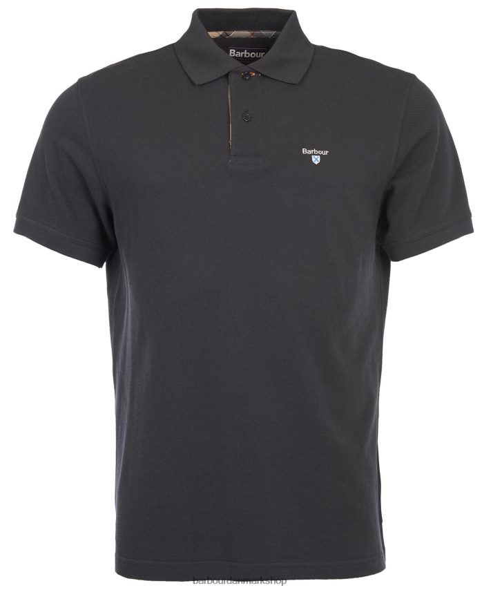 sort/moderne tartan poloshirt pique BR2BR2541 Mænd Barbour tøj