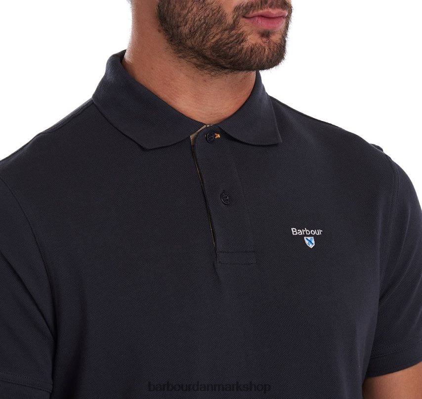 sort/moderne tartan poloshirt pique BR2BR2541 Mænd Barbour tøj