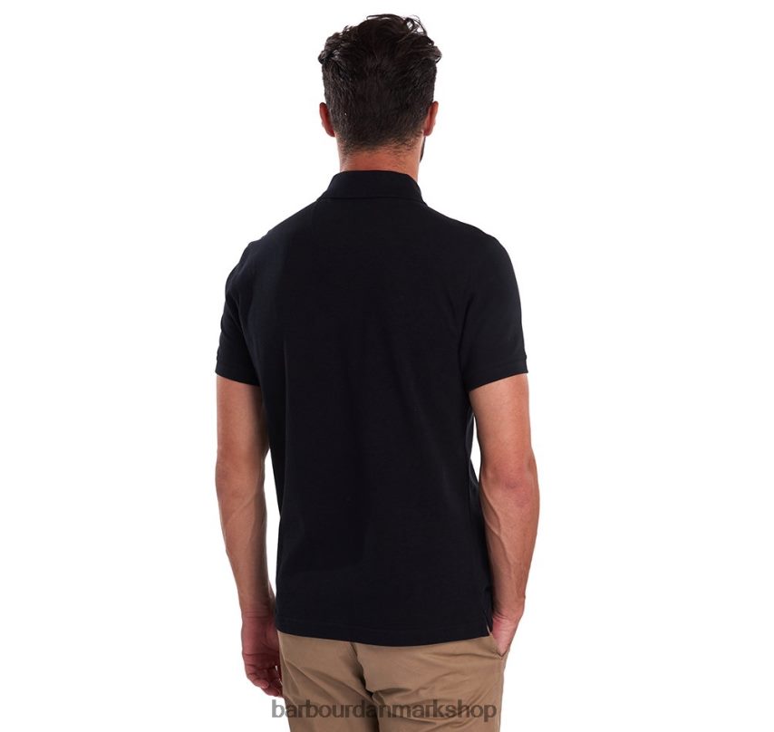 sort/moderne tartan poloshirt pique BR2BR2556 Mænd Barbour tøj