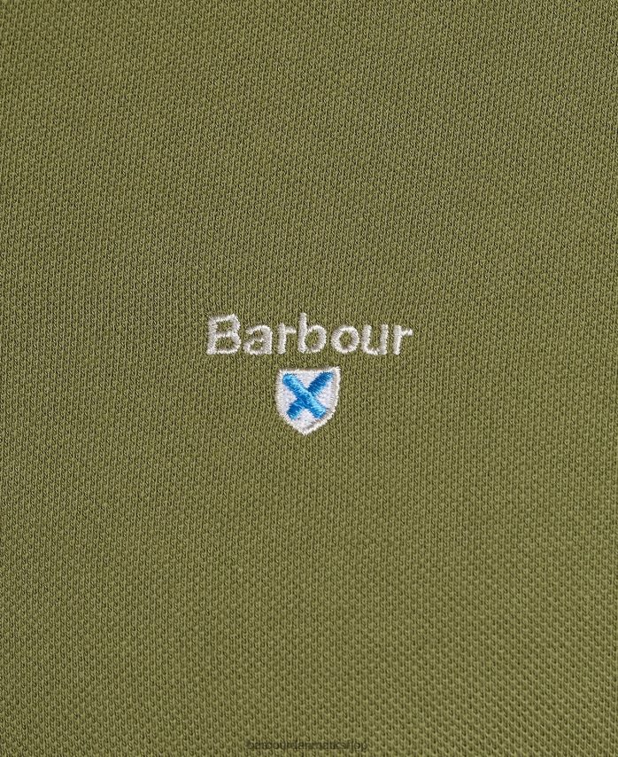 sort sten tartan pique poloshirt BR2BR2577 Mænd Barbour tøj