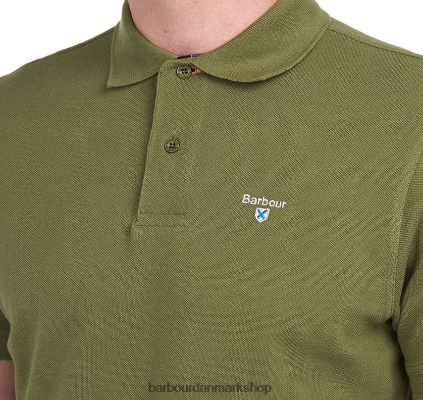 sort sten tartan pique poloshirt BR2BR2577 Mænd Barbour tøj