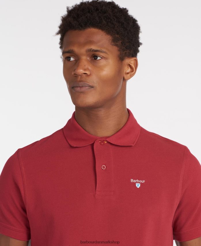 sport blå sports polo shirt BR2BR2634 Mænd Barbour tøj