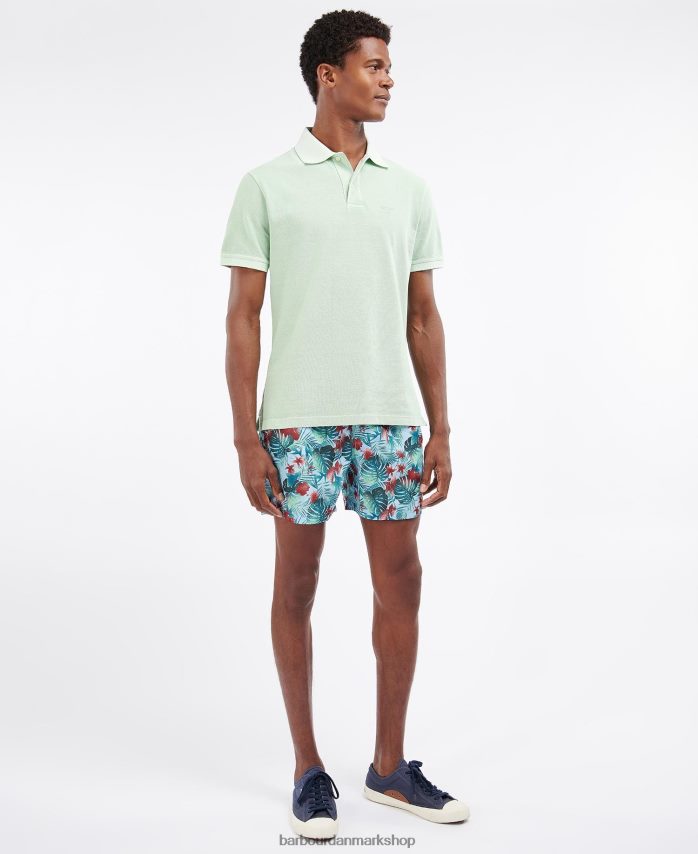 støvet mynte vasket sportspoloshirt BR2BR2629 Mænd Barbour tøj
