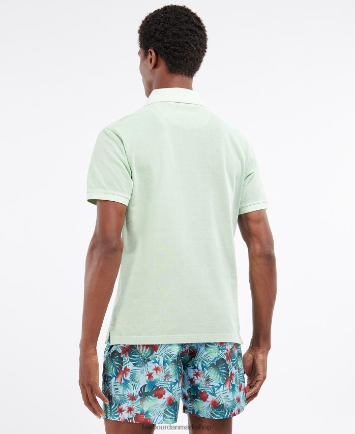 støvet mynte vasket sportspoloshirt BR2BR2629 Mænd Barbour tøj
