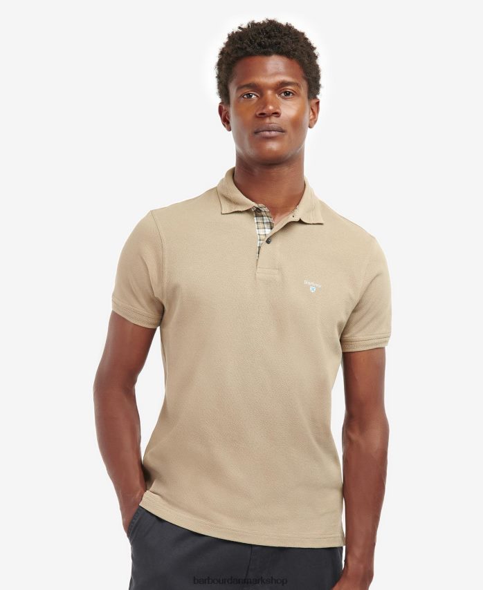 vasket blå harrowgate poloshirt BR2BR2711 Mænd Barbour tøj