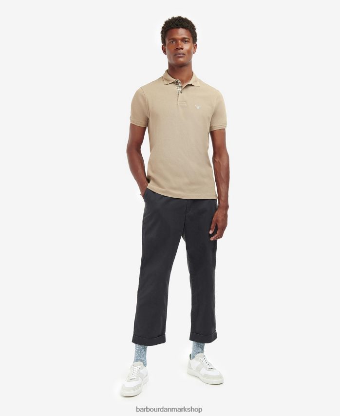 vasket blå harrowgate poloshirt BR2BR2711 Mænd Barbour tøj