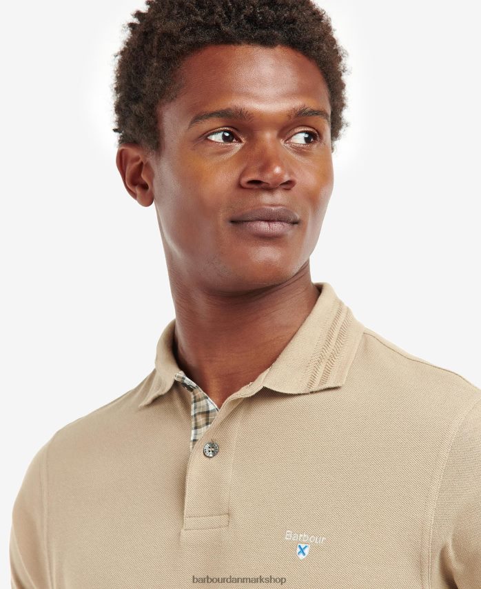 vasket blå harrowgate poloshirt BR2BR2711 Mænd Barbour tøj