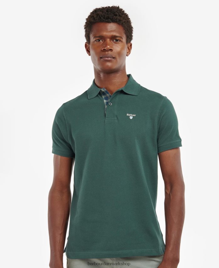 vasket sten tartan pique poloshirt BR2BR2613 Mænd Barbour tøj