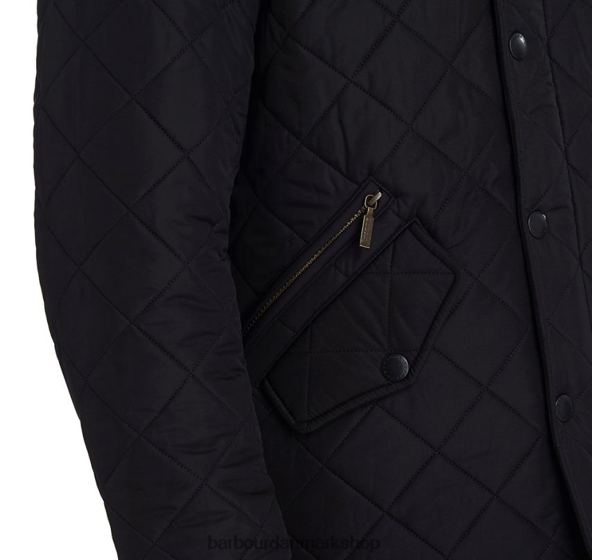 flåde powell quiltet jakke BR2BR276 Mænd Barbour tøj