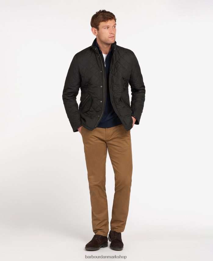 flåde powell quiltet jakke BR2BR276 Mænd Barbour tøj