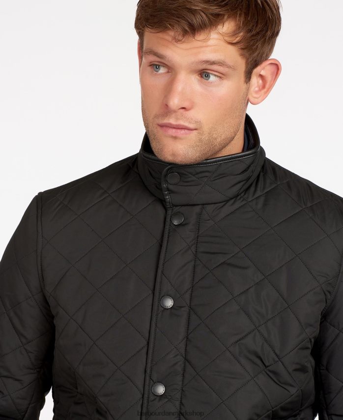 flåde powell quiltet jakke BR2BR276 Mænd Barbour tøj