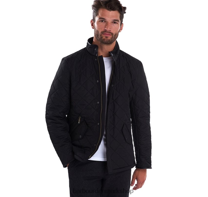 flåde powell quiltet jakke BR2BR276 Mænd Barbour tøj