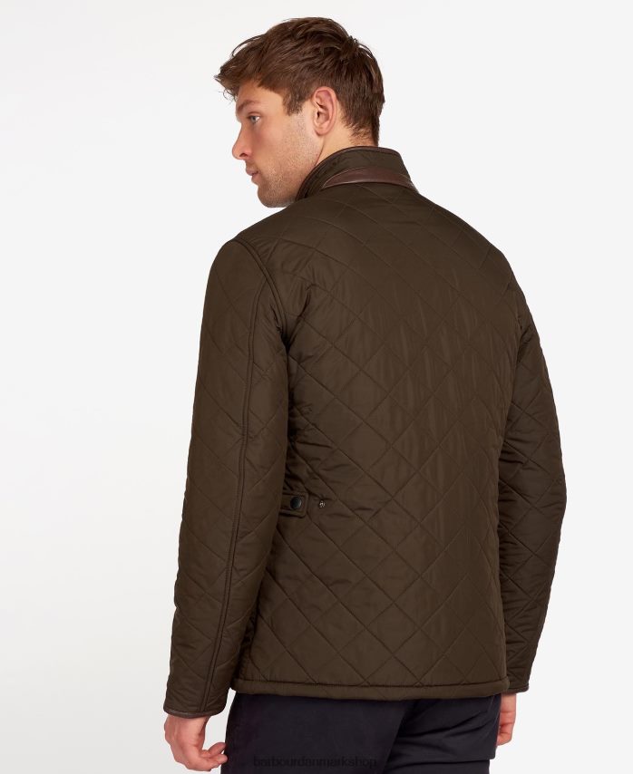 flåde powell quiltet jakke BR2BR283 Mænd Barbour tøj