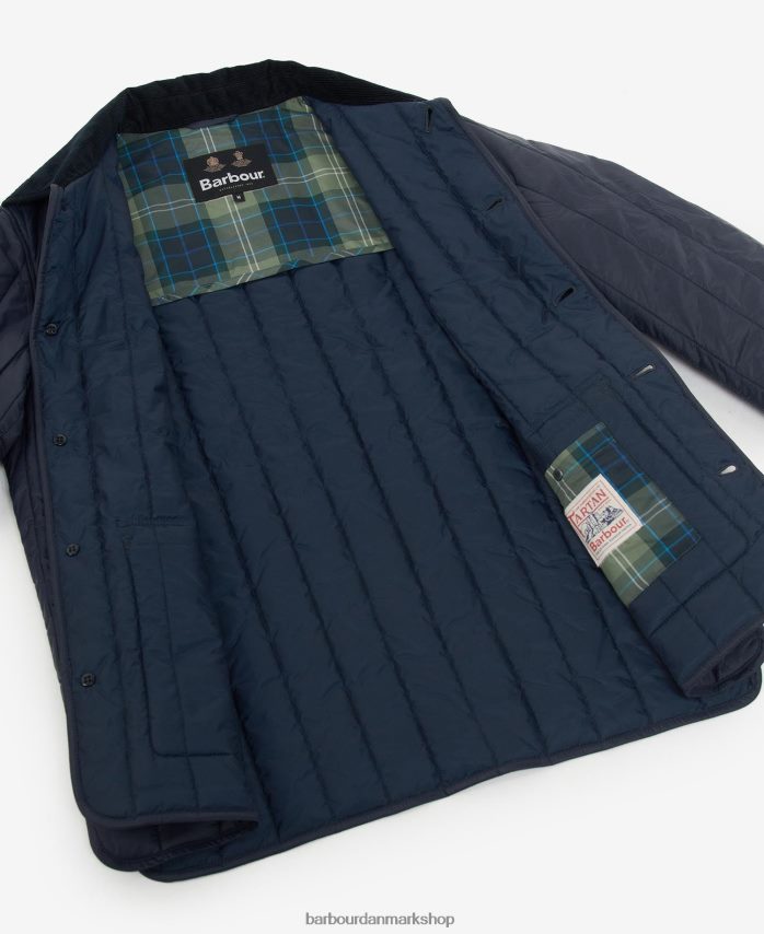 klassisk flåde pooley quiltet jakke BR2BR2133 Mænd Barbour tøj