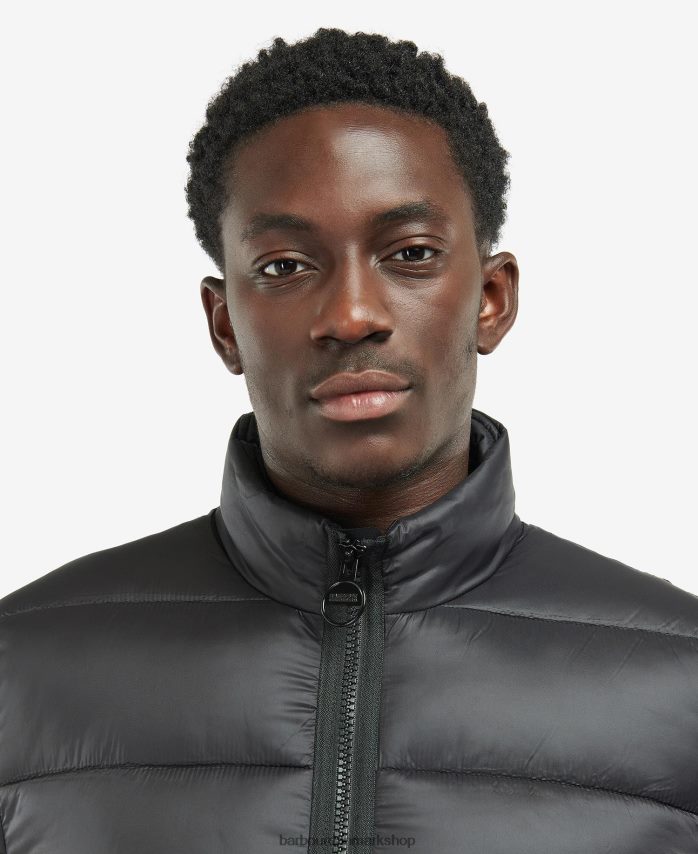 klassisk sort elwin quiltet jakke BR2BR2134 Mænd Barbour tøj