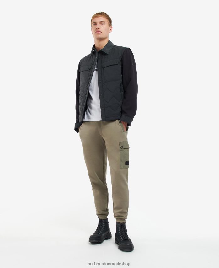mørk champignon Bradley quiltet skjortejakke BR2BR2132 Mænd Barbour tøj