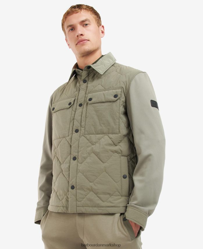 mørk champignon Bradley quiltet skjortejakke BR2BR2143 Mænd Barbour tøj