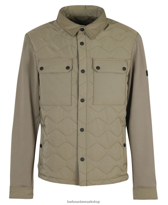 mørk champignon Bradley quiltet skjortejakke BR2BR2143 Mænd Barbour tøj