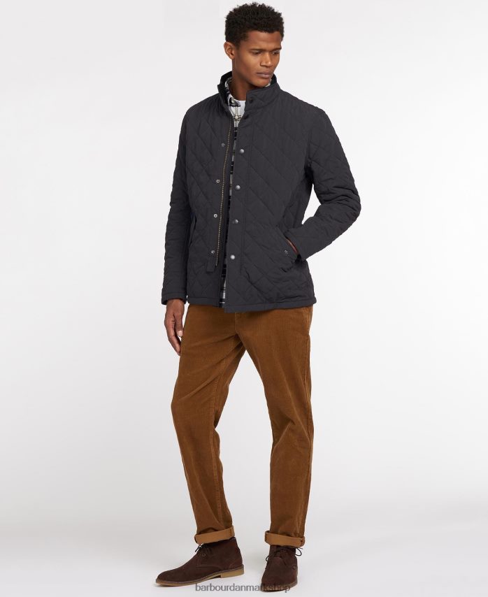 mørk oliven shoveler quiltet jakke BR2BR280 Mænd Barbour tøj