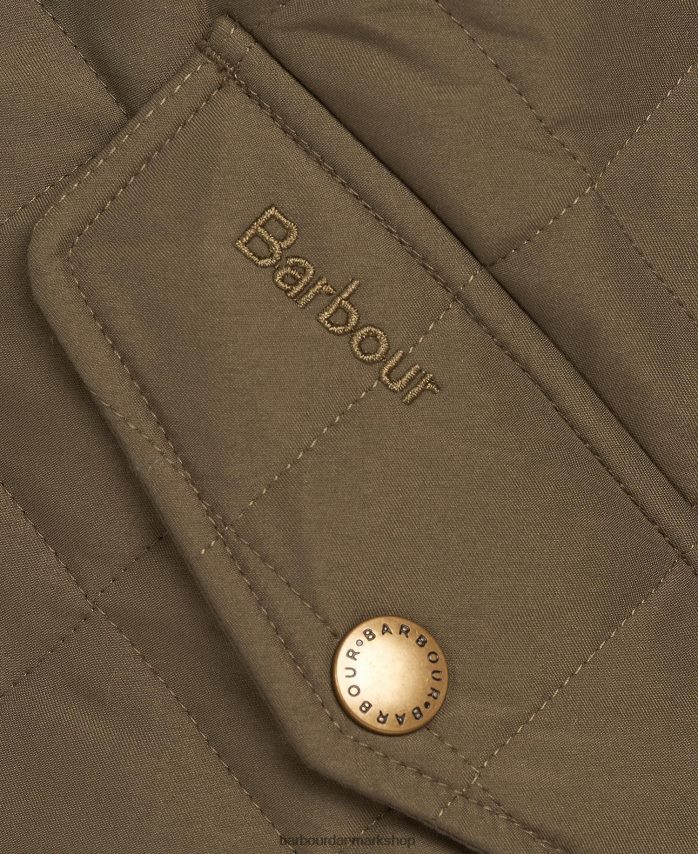 mørkt sand shoveler quiltet jakke BR2BR293 Mænd Barbour tøj