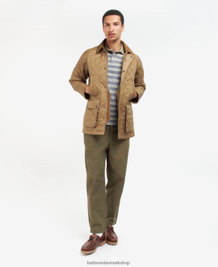 oliven ashby quiltet jakke BR2BR2148 Mænd Barbour tøj