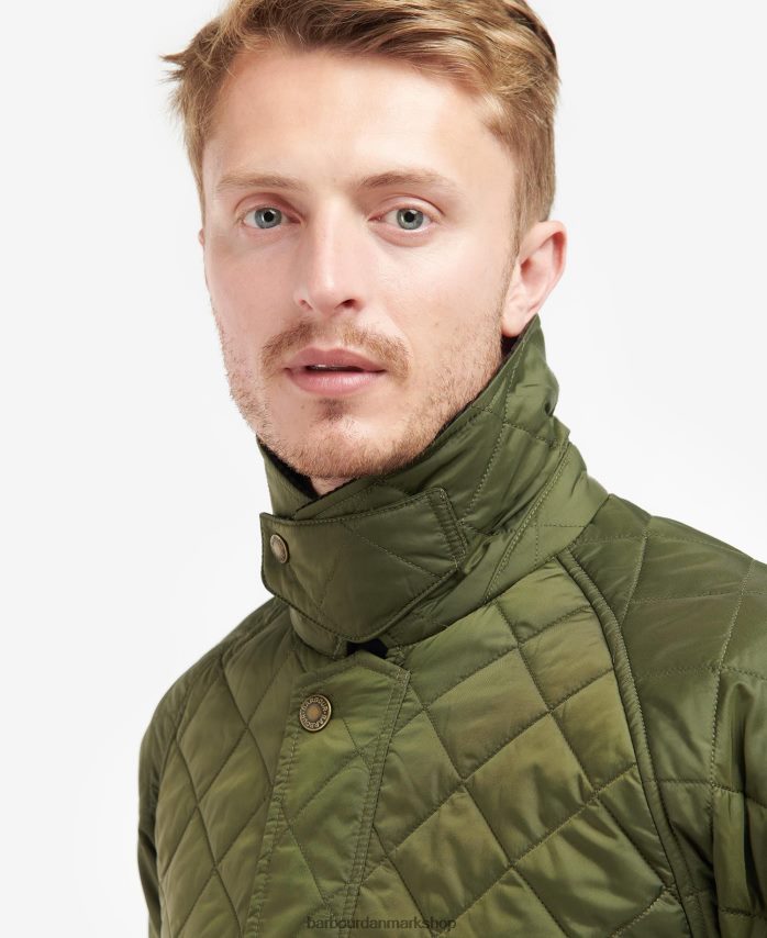 oliven ashby quiltet jakke BR2BR297 Mænd Barbour tøj