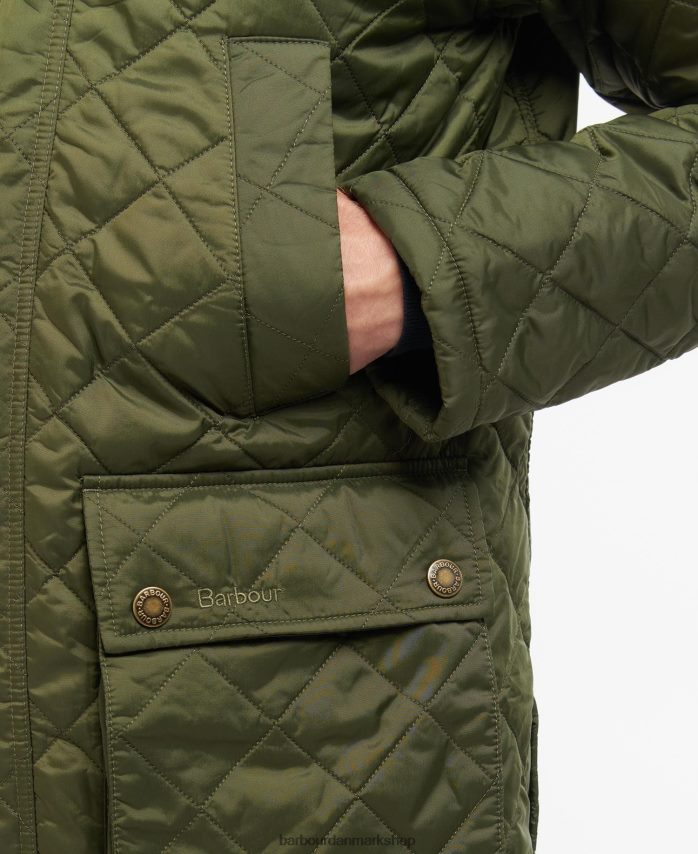oliven ashby quiltet jakke BR2BR297 Mænd Barbour tøj