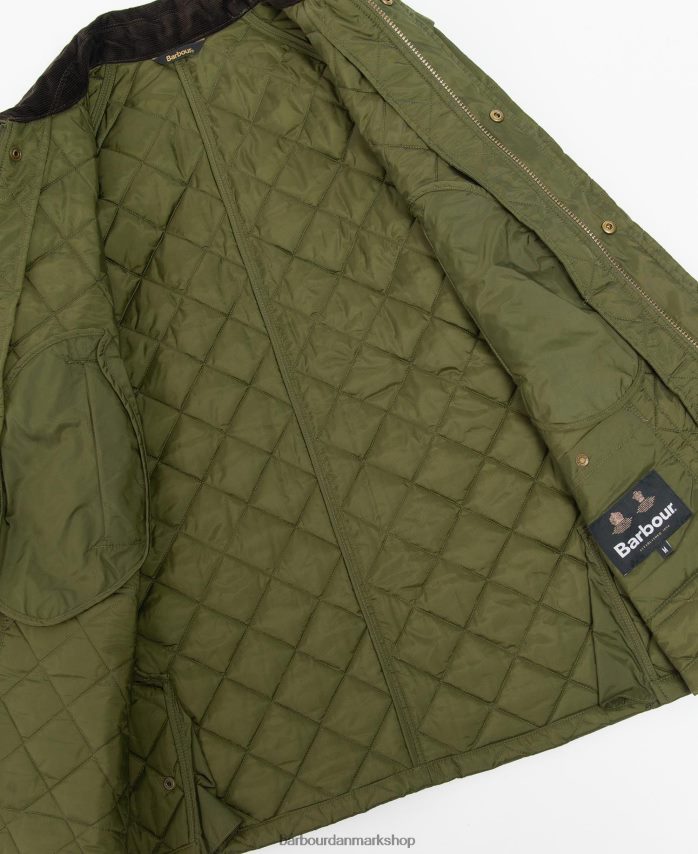oliven ashby quiltet jakke BR2BR297 Mænd Barbour tøj