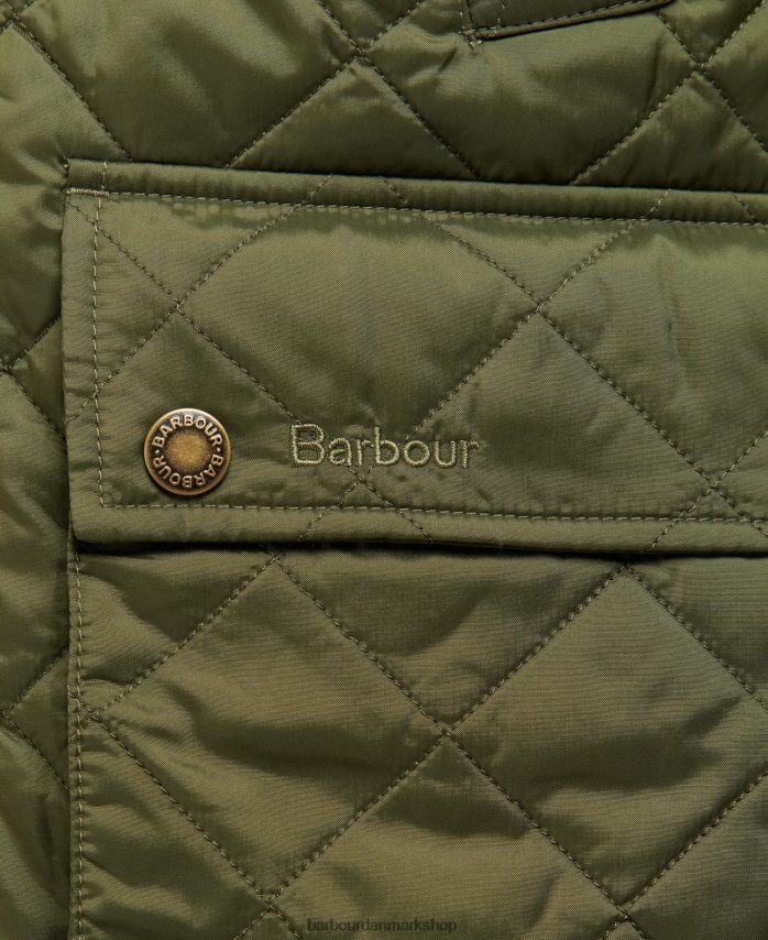 oliven ashby quiltet jakke BR2BR297 Mænd Barbour tøj