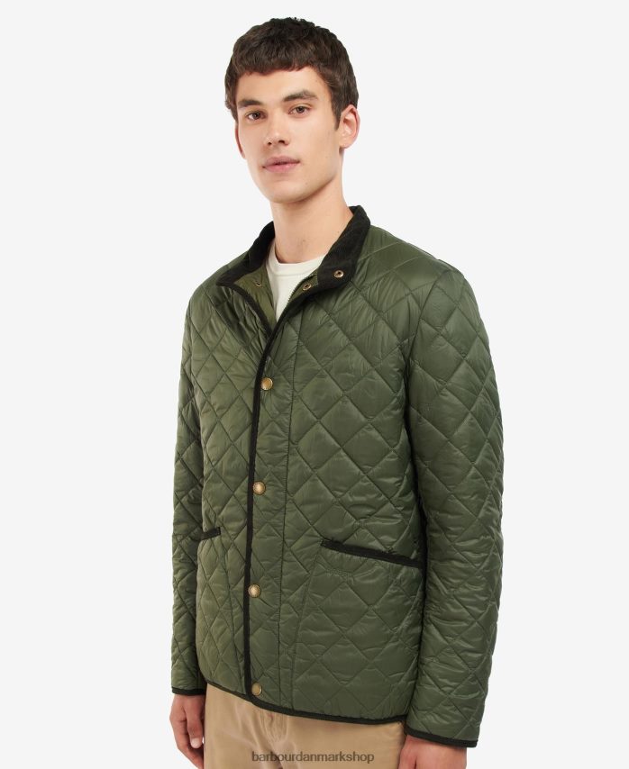 oliven cavendish quiltet jakke BR2BR2127 Mænd Barbour tøj