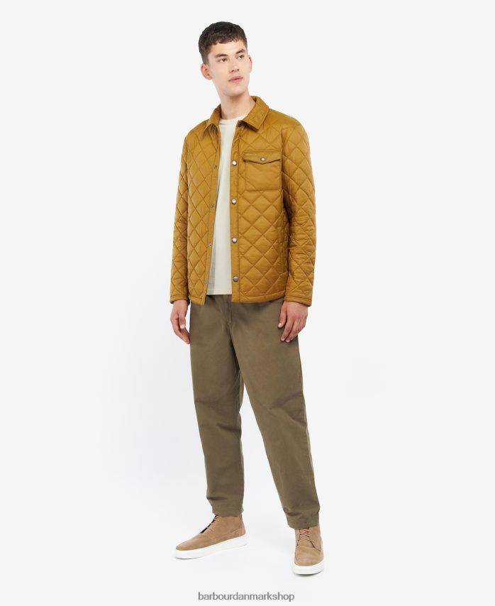 rødbrun nybegynder quiltet jakke BR2BR2162 Mænd Barbour tøj