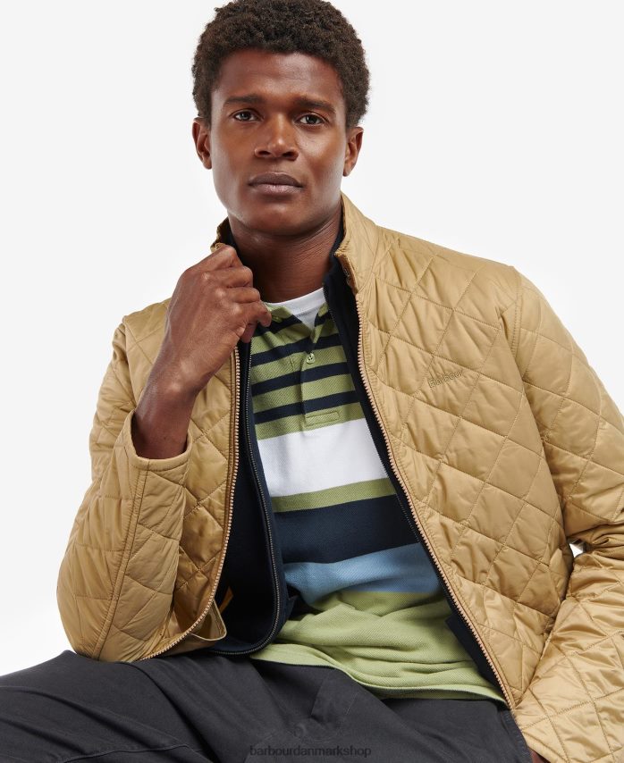 sand hann quiltet jakke BR2BR2160 Mænd Barbour tøj