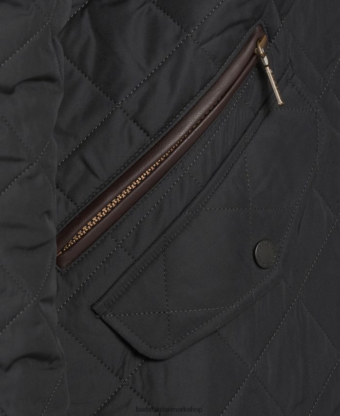 sort chelsea sportsquilt jakke BR2BR278 Mænd Barbour tøj