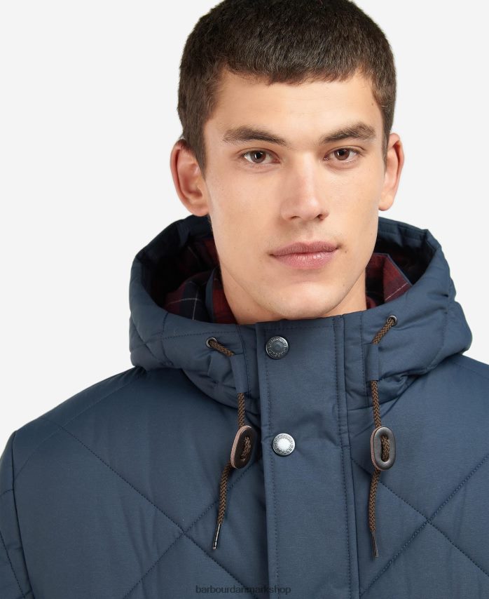 sort/cordovan melbury quiltet jakke BR2BR2166 Mænd Barbour tøj