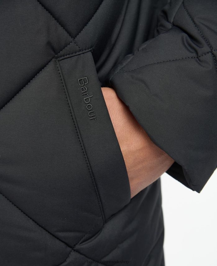 sort/cordovan melbury quiltet jakke BR2BR2167 Mænd Barbour tøj