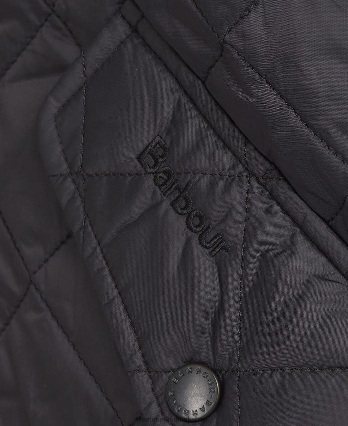 sort fluevægt chelsea quiltet jakke BR2BR2105 Mænd Barbour tøj