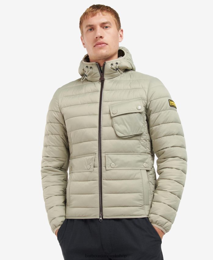 sort racer ouston quiltet jakke med hætte BR2BR2147 Mænd Barbour tøj