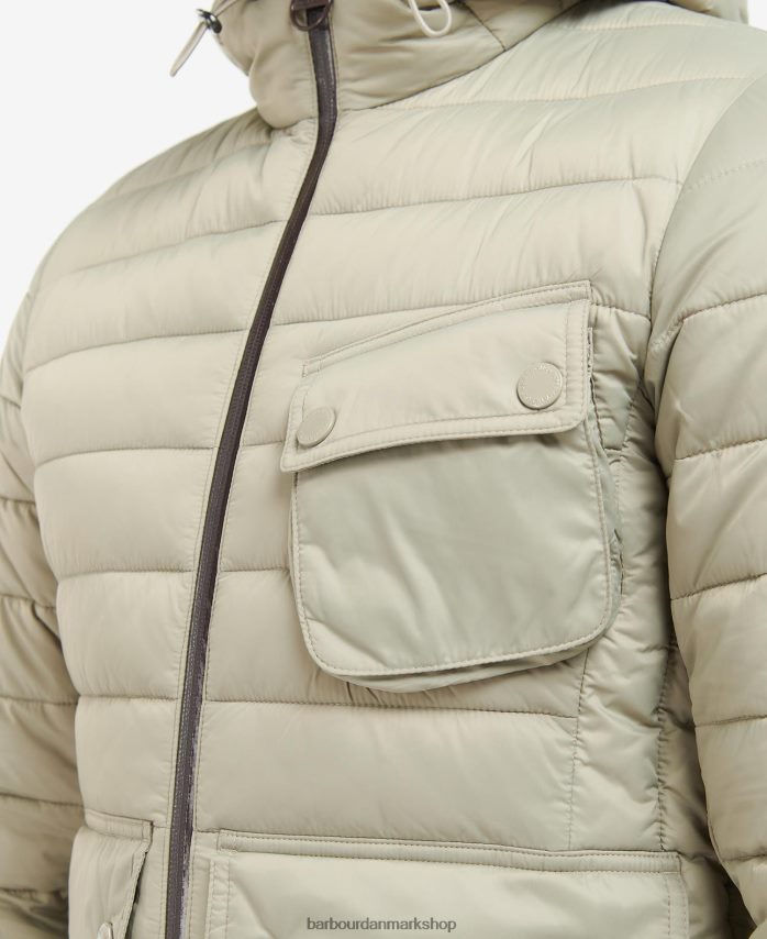 sort racer ouston quiltet jakke med hætte BR2BR2147 Mænd Barbour tøj