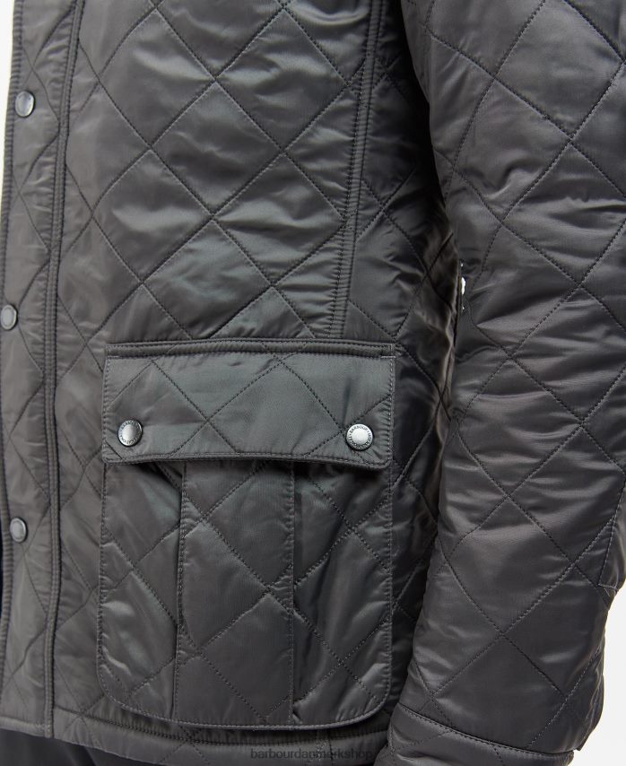 trækul tourer ariel polar quiltet jakke BR2BR286 Mænd Barbour tøj