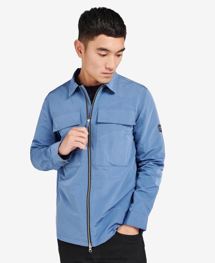 blå horisont ray overshirt BR2BR2478 Mænd Barbour tøj