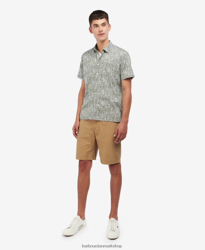 blækblå braithwaite kortærmet sommerskjorte BR2BR2503 Mænd Barbour tøj