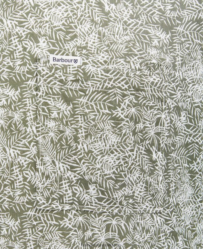 blækblå braithwaite kortærmet sommerskjorte BR2BR2503 Mænd Barbour tøj