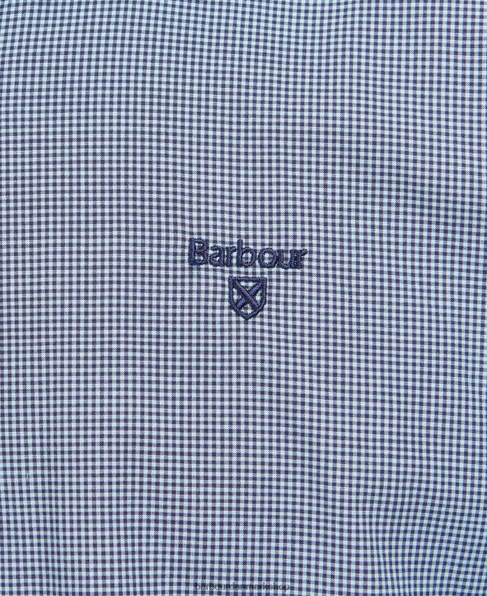 blækblå britland skræddersyet skjorte BR2BR2497 Mænd Barbour tøj
