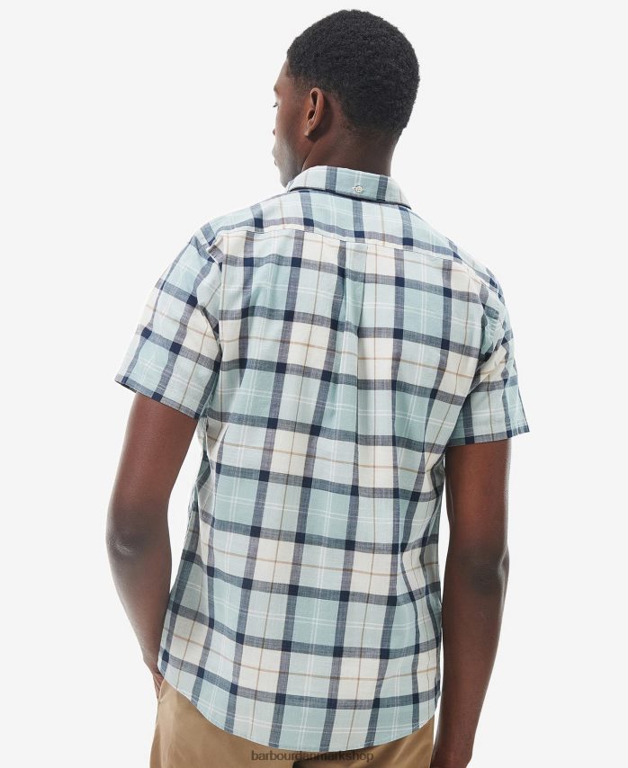 blå kridt tartan delton skræddersyet skjorte BR2BR2371 Mænd Barbour tøj