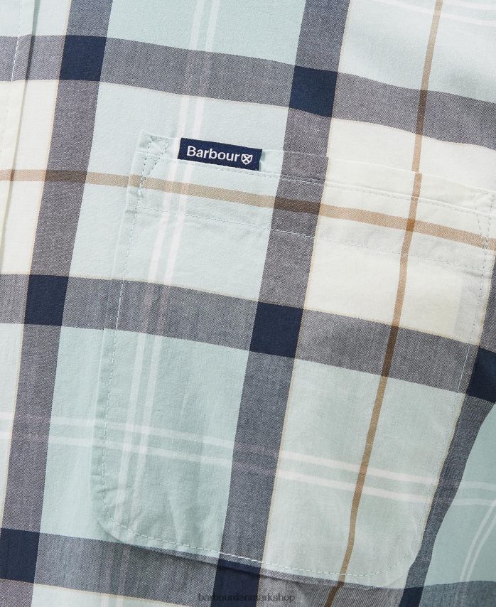 blå kridt tartan rawley skræddersyet skjorte BR2BR2323 Mænd Barbour tøj