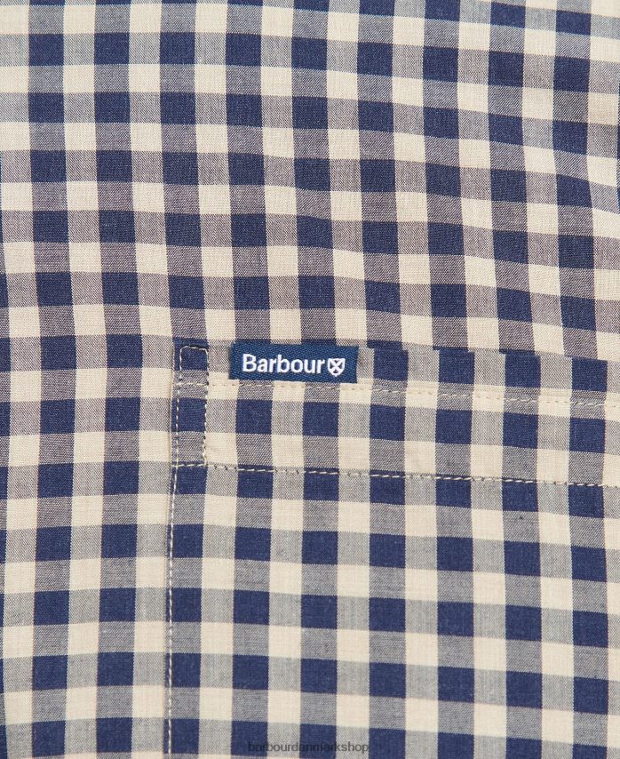 blå merryton skræddersyet skjorte BR2BR2527 Mænd Barbour tøj