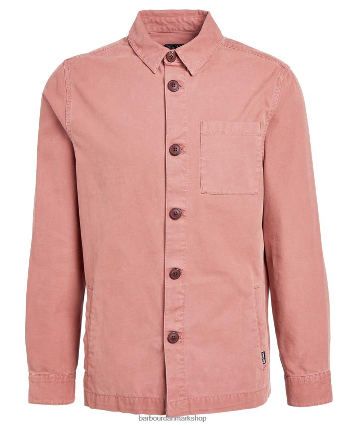 bleget oliven overtrøje i vasket bomuld BR2BR2300 Mænd Barbour tøj